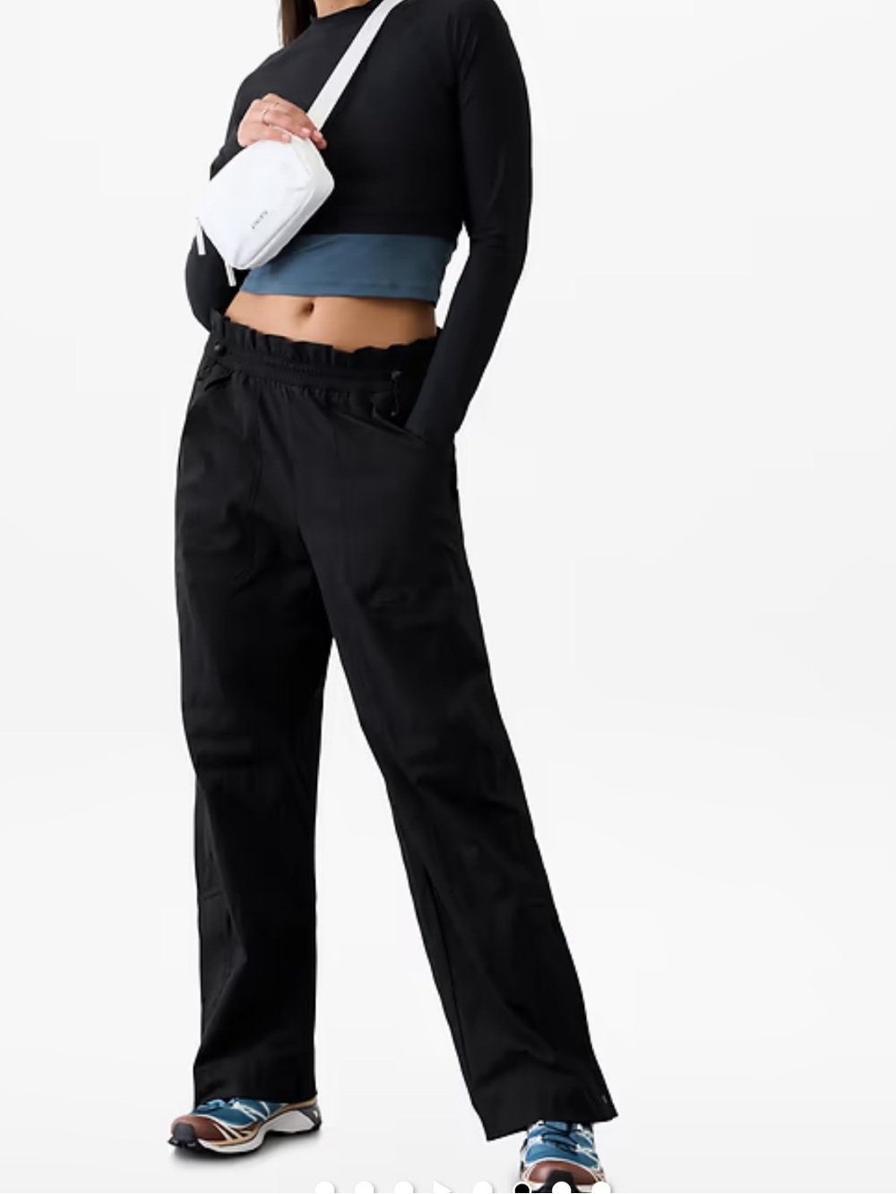 Athleta NEW Trekkie Parachute Pant in Black - Picture 2 of 4